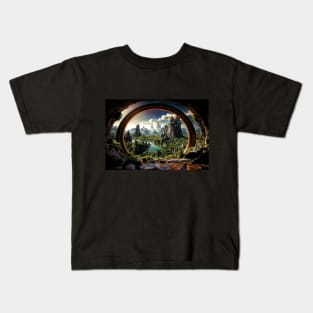 Abandoned Portal on an Alien World - Landscape Kids T-Shirt